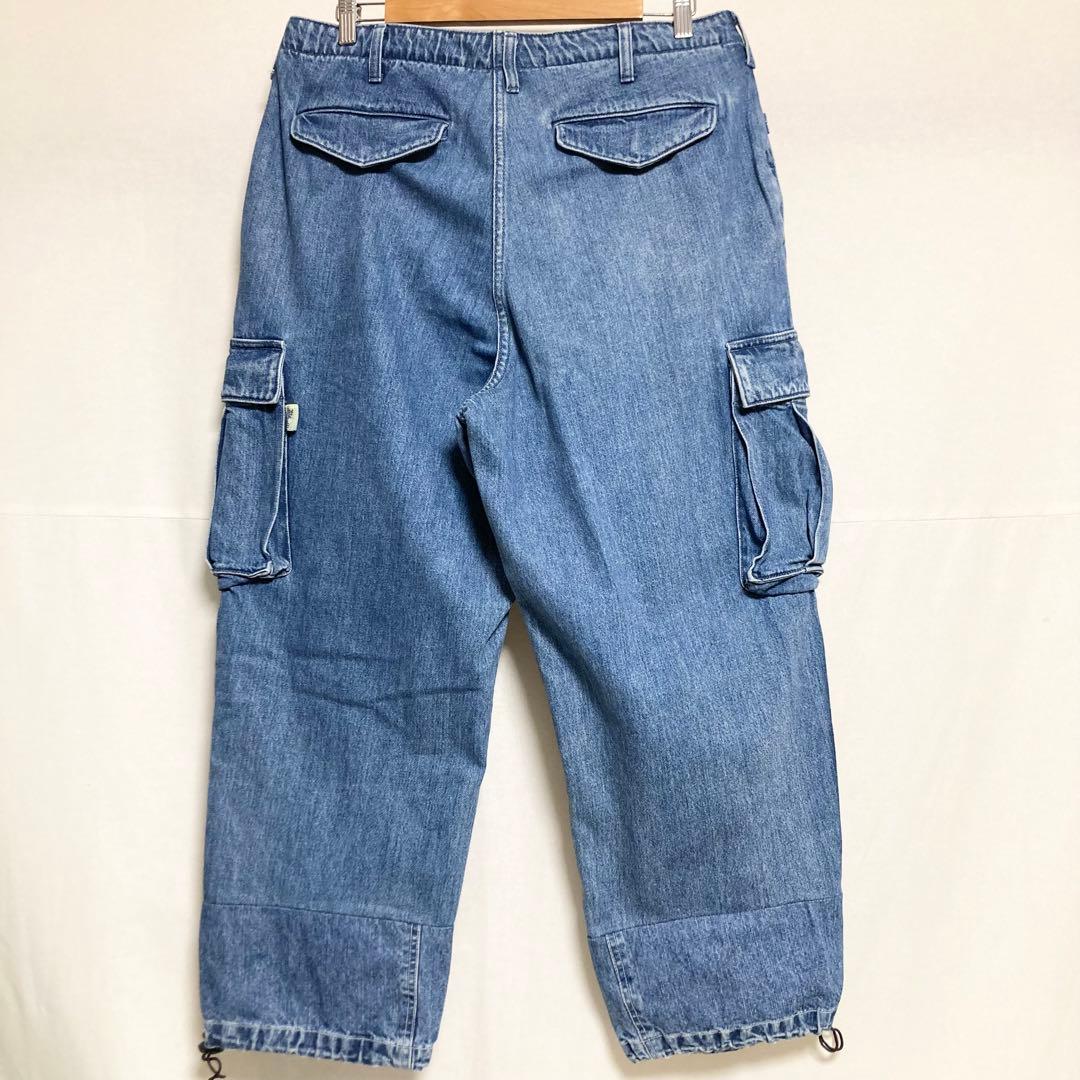 オーバーシルエットサイズ！ SSZ デニムイージーカーゴパンツ