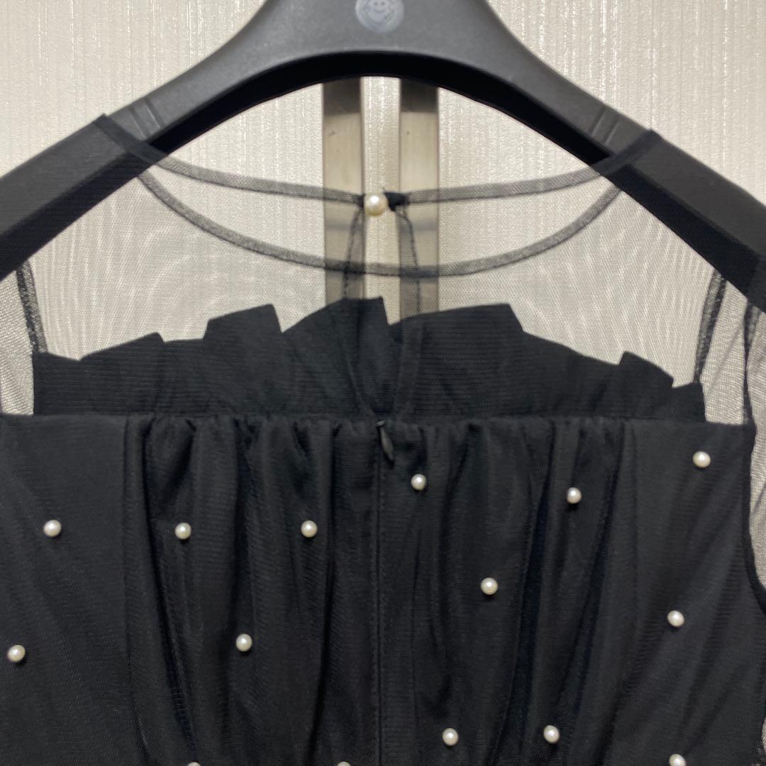 訳あり　et.UNiVER Eclipse dress ペプラム　ドレス　M