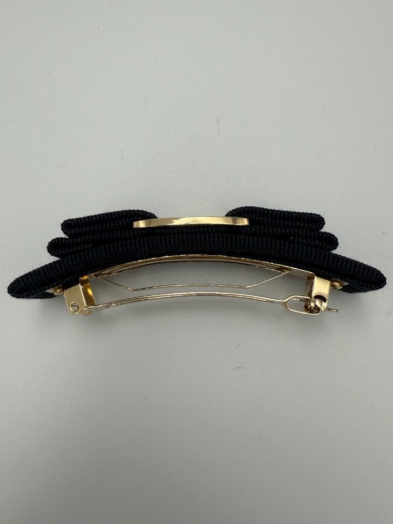 Salvatore Ferragamo ヴァラリボン バレッタ ネイビーゴールド