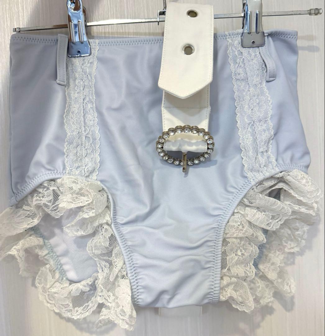 Swankiss スワンキス 水着 レース サックスブルー