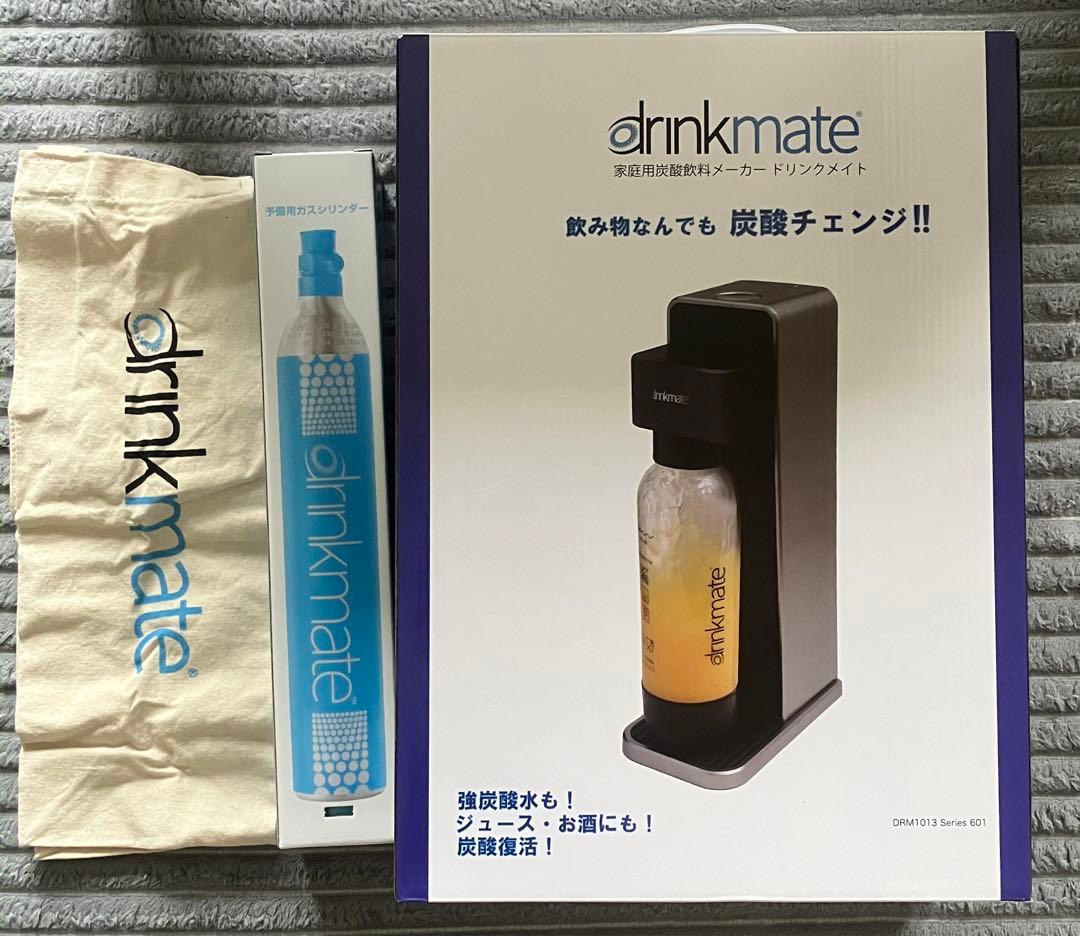 新品未使用　ドリンクメイト　601 DRM1013 ＋予備用ガスシリンダー