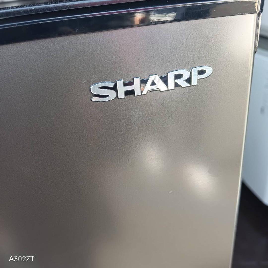 A177★2022年製★シャープ　冷蔵庫　右.左開き　グレー　一人暮らし　洗濯機