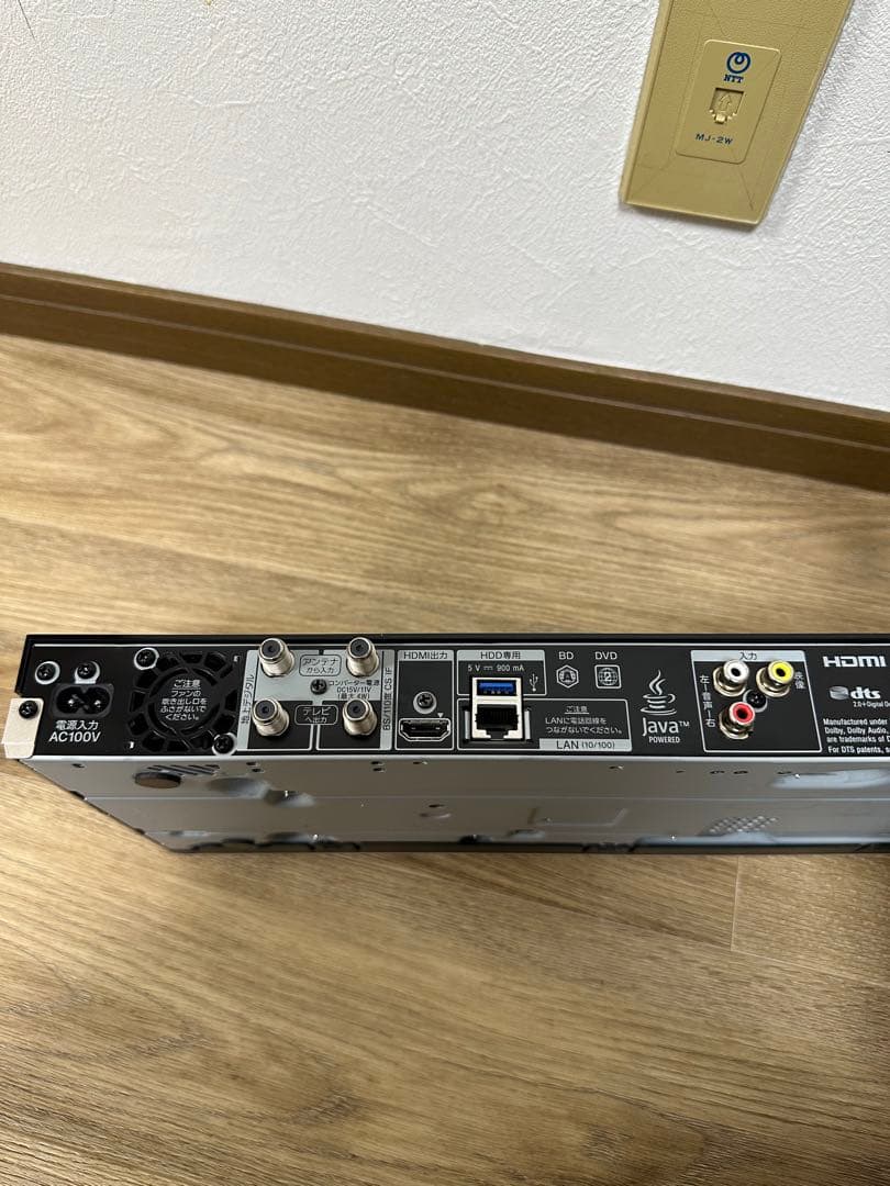 4K対応ブルーレイレコーダー　BDZ-ZW1500 2018年製