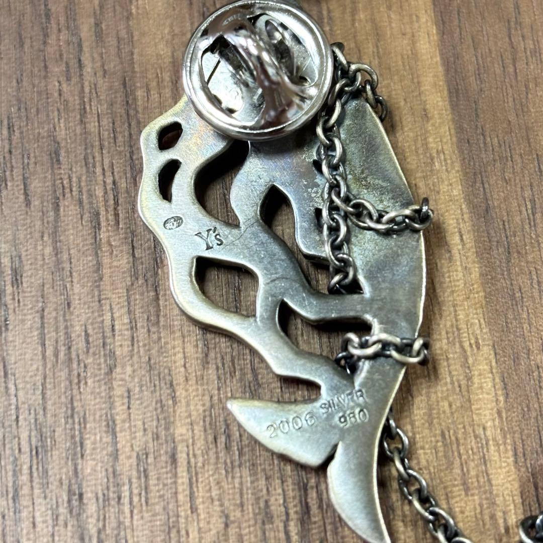11/19 22時まで値下げ‼️Y's ラペルピン silver980