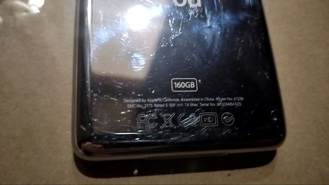 Apple iPod Classic 160GB シルバー第6世代 ジャンク品