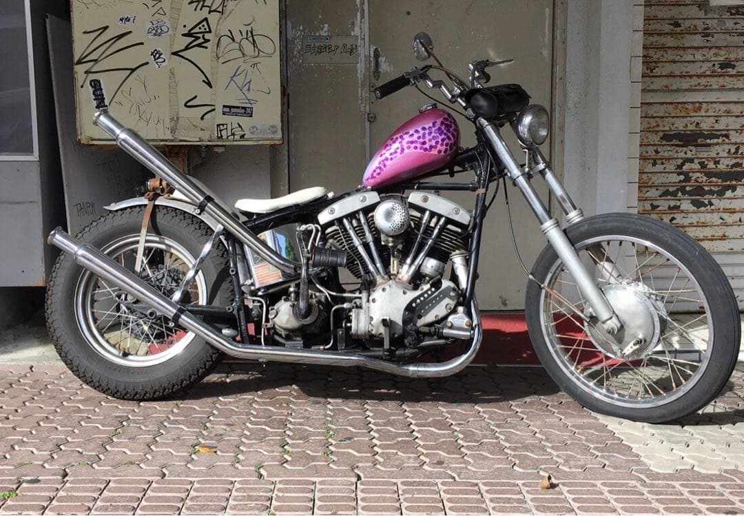 ハーレー ワッセル ピーナッツ ガス タンク ビンテージ ショベル パン