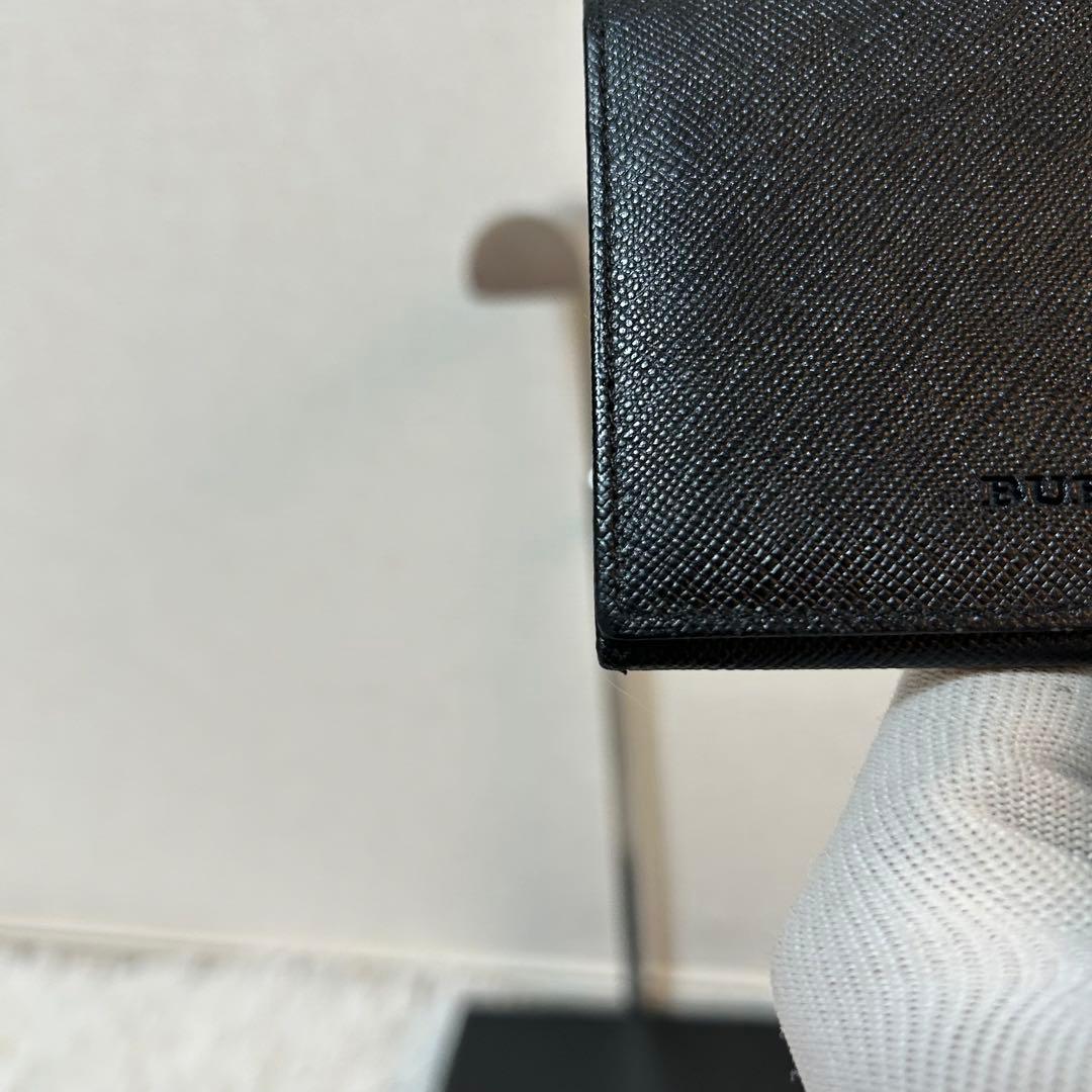 【未使用級✨サフィアーノレザー】バーバリー　名刺入れ　黒　ユニセックス　会社員