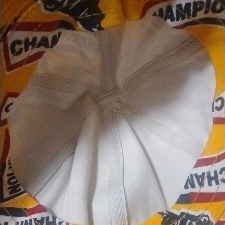 80s90s　チャンピオンプラグハット　USA製　ヴィンテージ　総柄