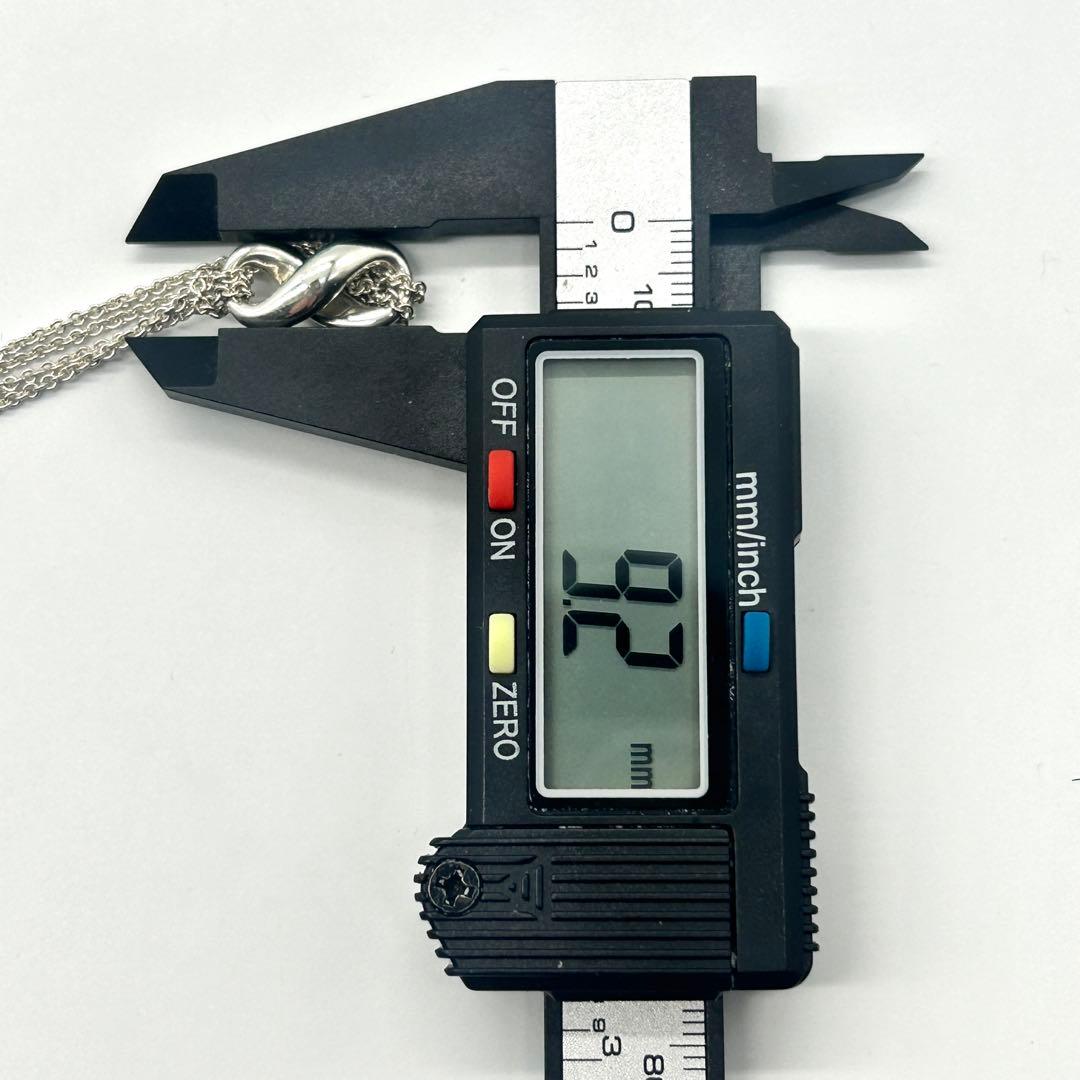 美品　ティファニー　インフィニティ　ネックレス　　ダブルチェーン　シルバー