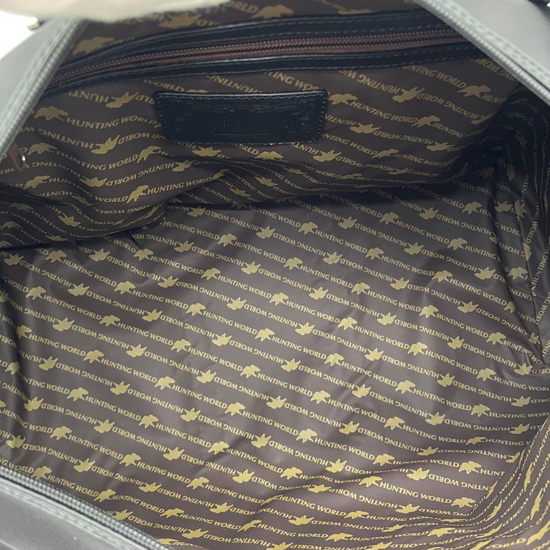 美品 ハンティングワールド メルセデスベンツ ボストンバッグ 2way 黒 A4