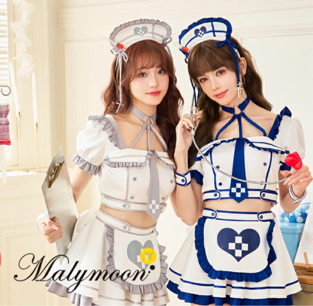 【新品】Malymoon ロザリオモチーフナースコスチューム ブルー