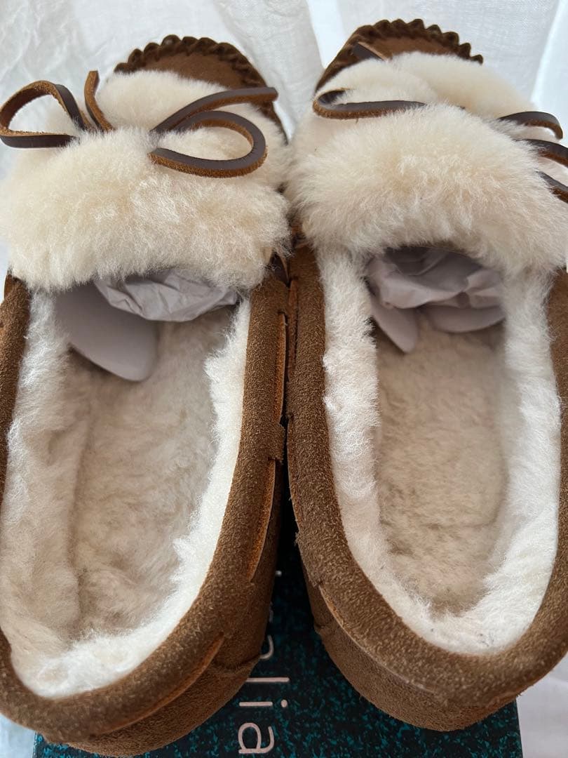 美品　EMU エミュー　モカシン　23㎝ ブーツ　ムートン