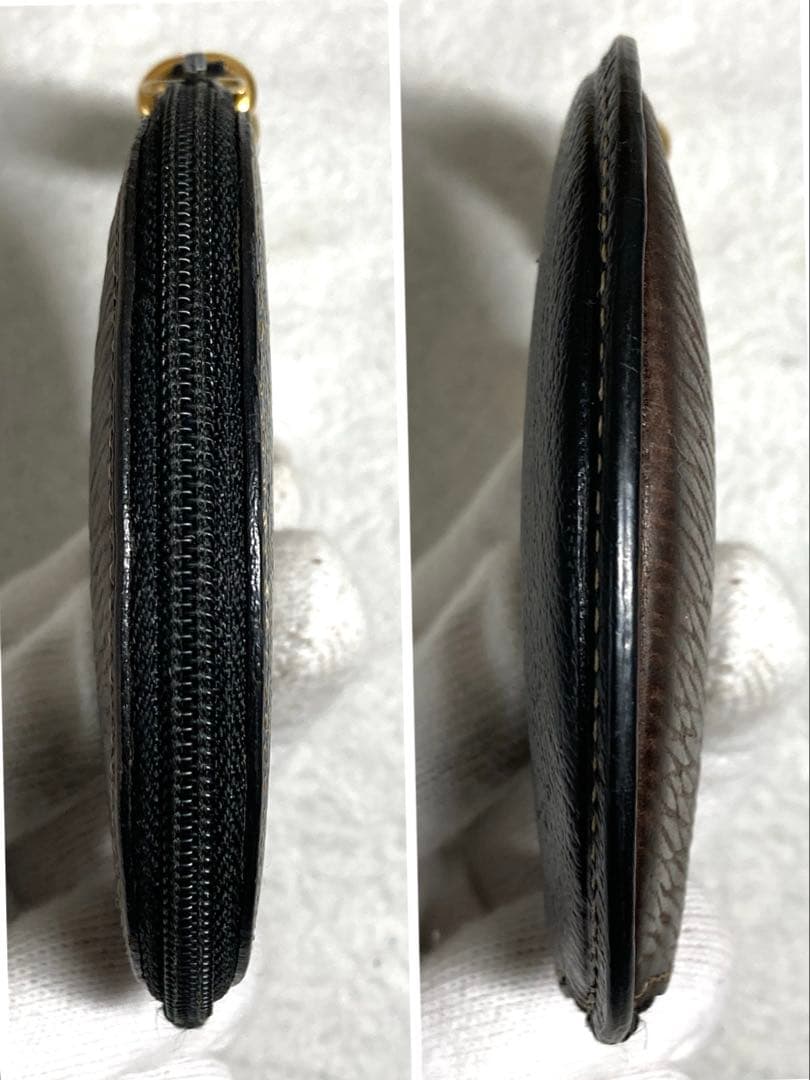 良品　ロエベ　ベラスケス　レザー　ラウンド　ケース　ミニポーチ