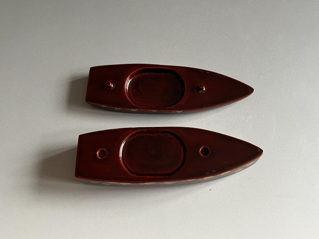 前端春斎　舟香合　茶道具