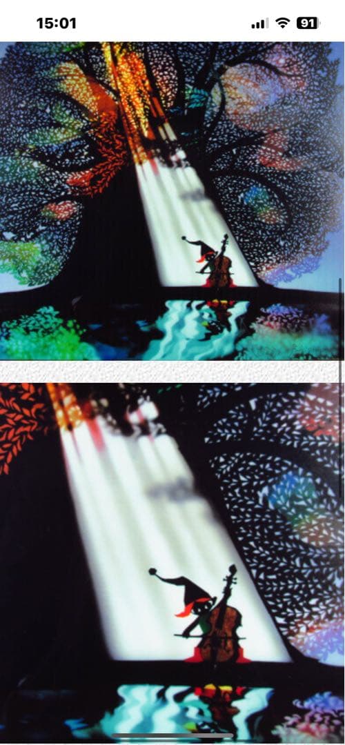 ☘*️様 藤城清治 月光の響き 影絵作品ライトアップアート」　サイン入り値下げ！