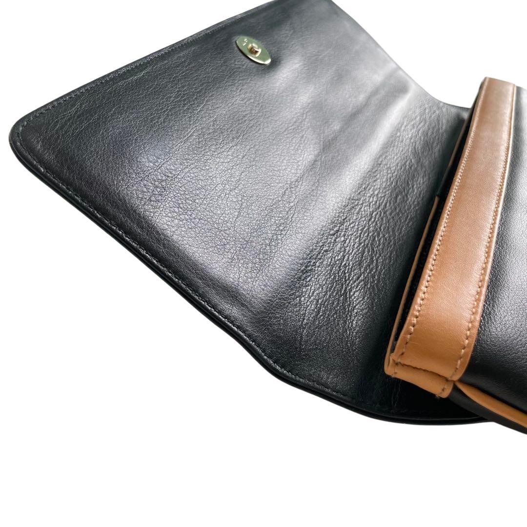 【新品級に綺麗】セリーヌ ホースキャレッジ 馬車金具 レザークラッチバッグ