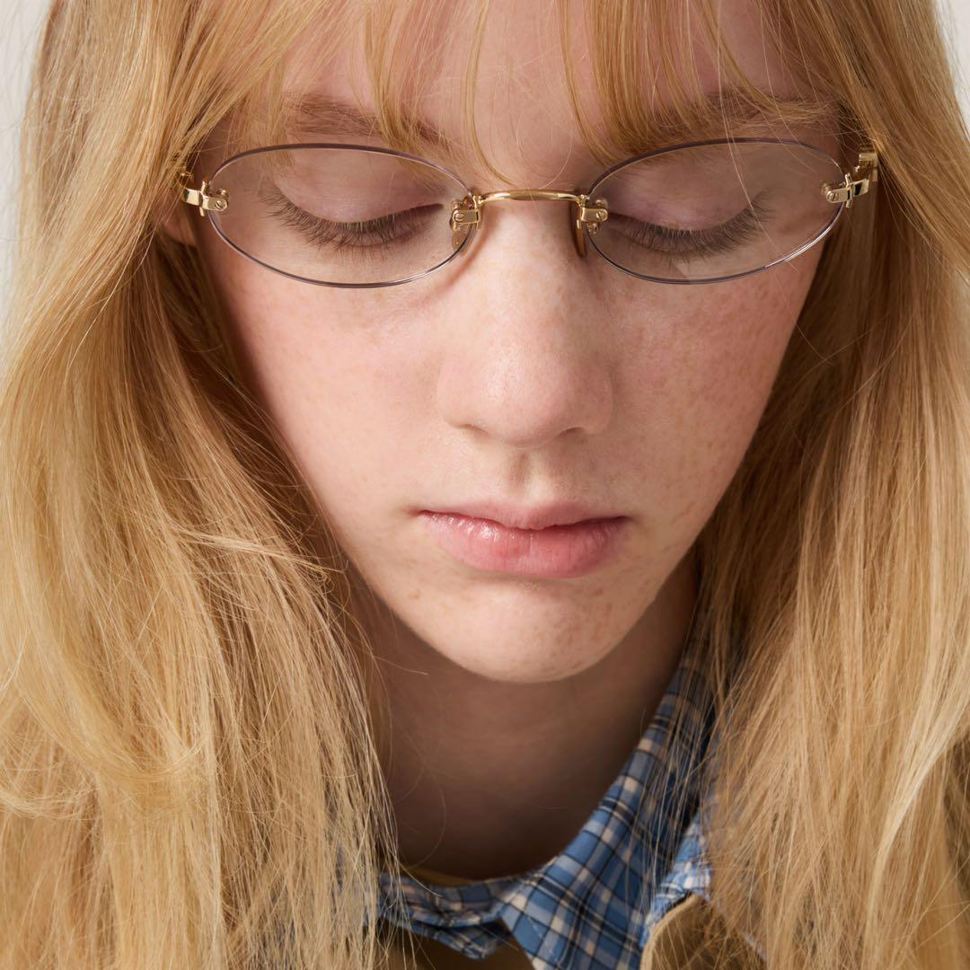 miumiu リムレスメガネ サングラス クリアメガネ