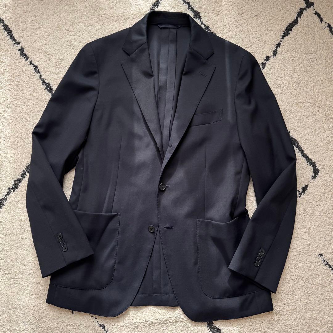 ユニバーサルランゲージ　カノニコ　スーツ　セットアップ　ネイビー　トラベル　L