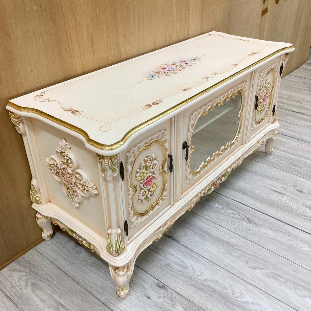 ロココ調 フレンチクラシック テレビボード TVボード 　アンティーク調