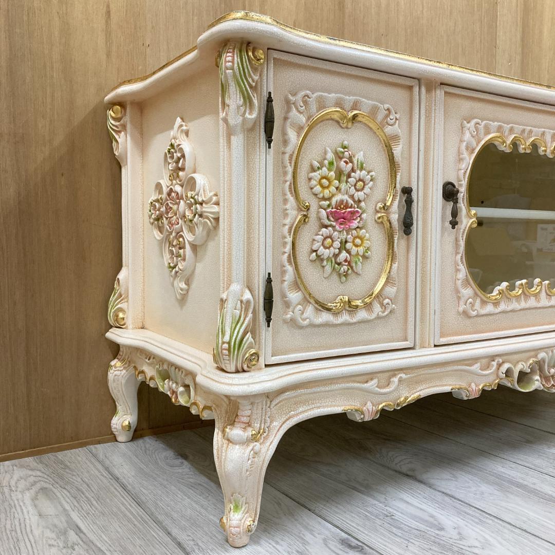 ロココ調 フレンチクラシック テレビボード TVボード 　アンティーク調