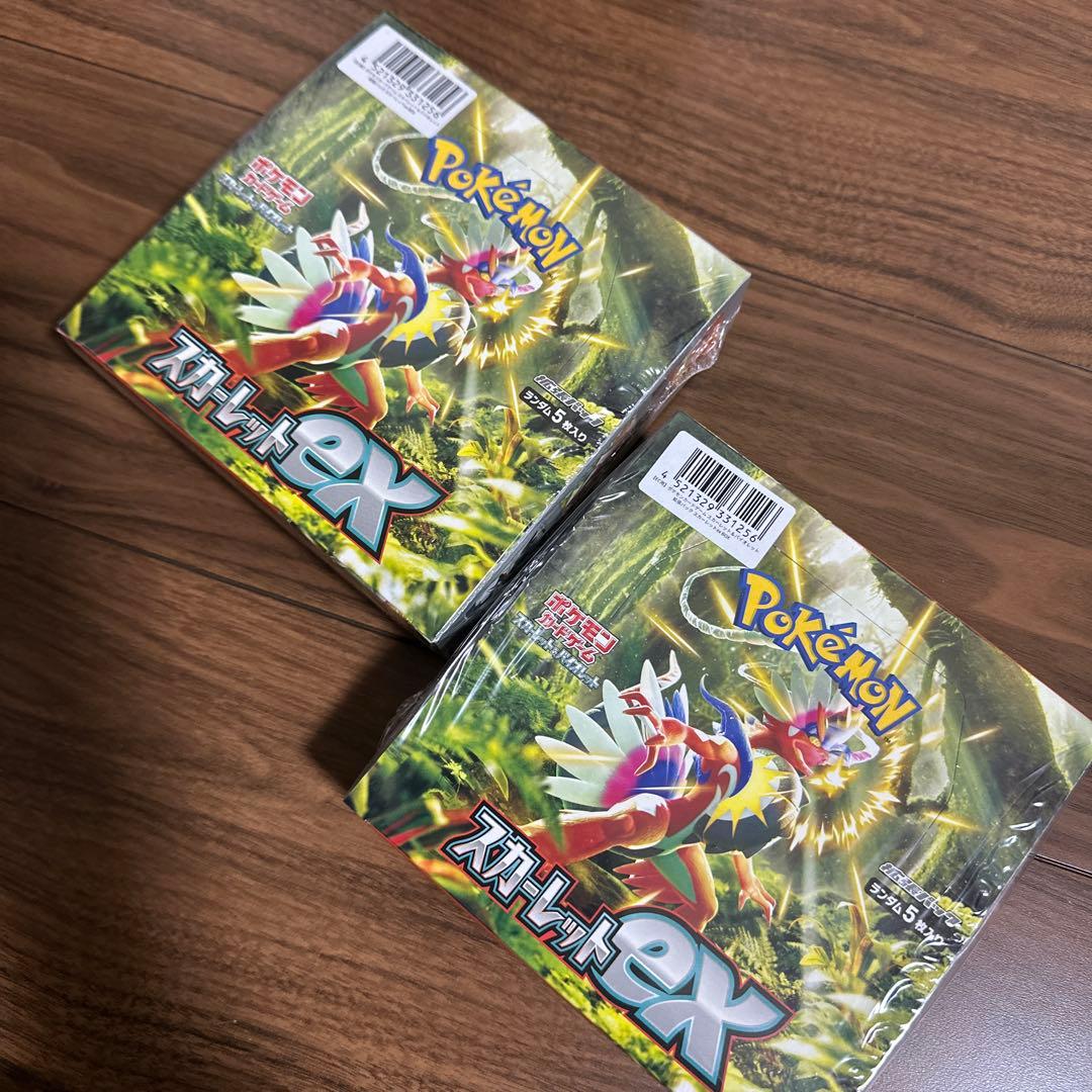 【シュリンク付き】ポケモンカード　スカーレットex BOX 2箱