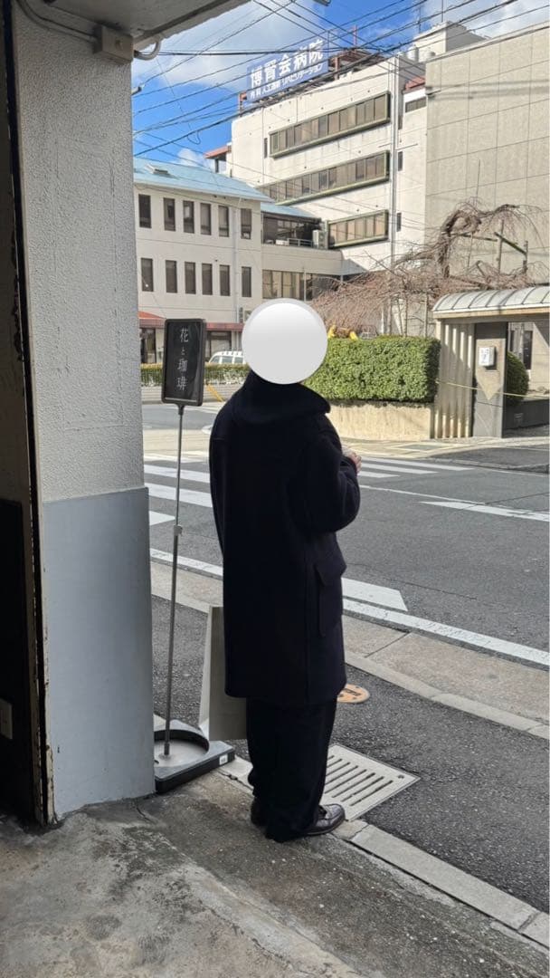 ブルックスブラザーズ ネイビー ダッフルコート フード付き