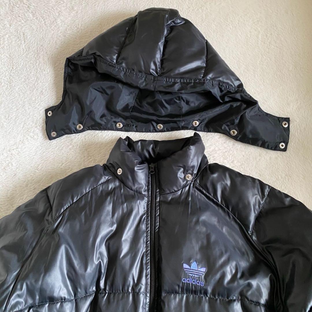 00s adidas パファージャケット　中綿　2way 黒　オーバーサイズ