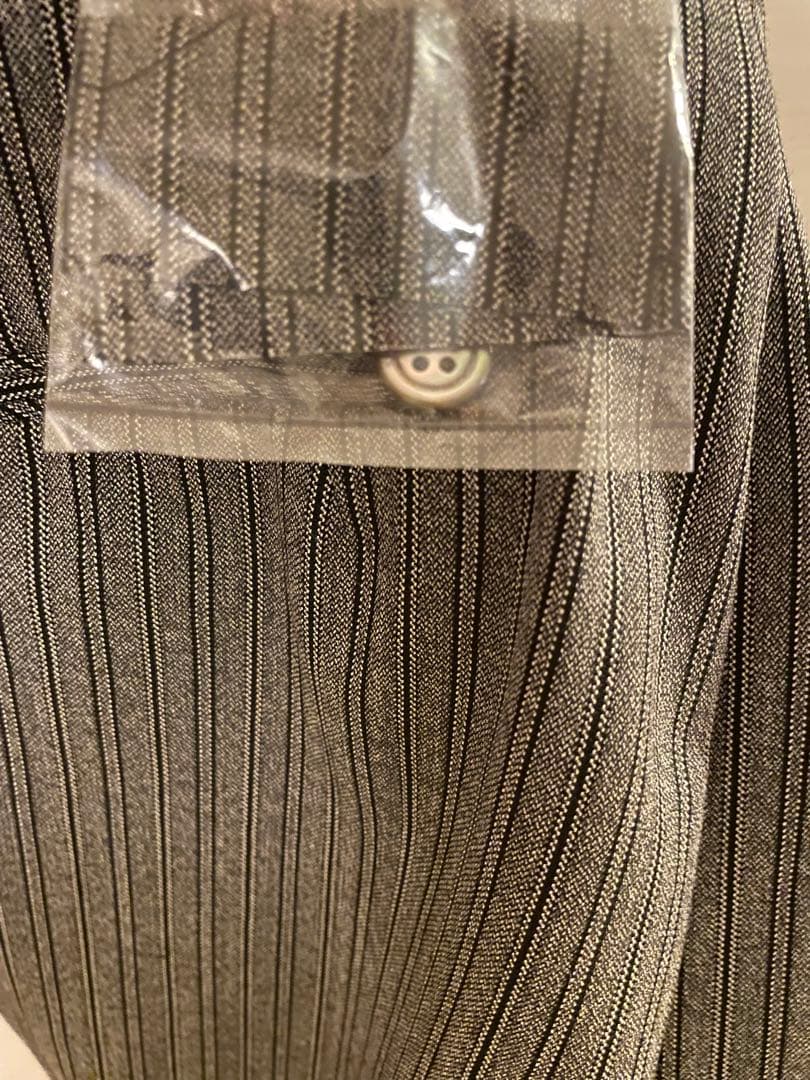 NEAT ストライプ テーパードスラックス48グレー