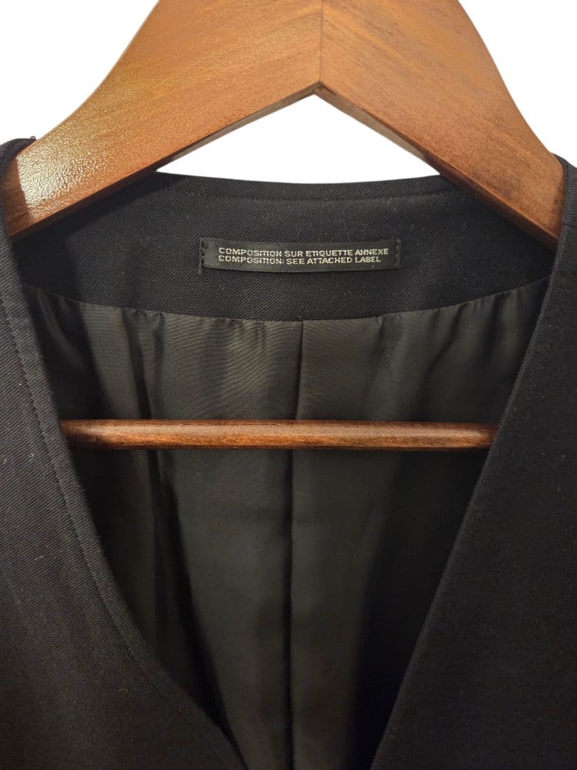 ヨウジ ヤマモト プールオム コットンツイルノーカラージャケット