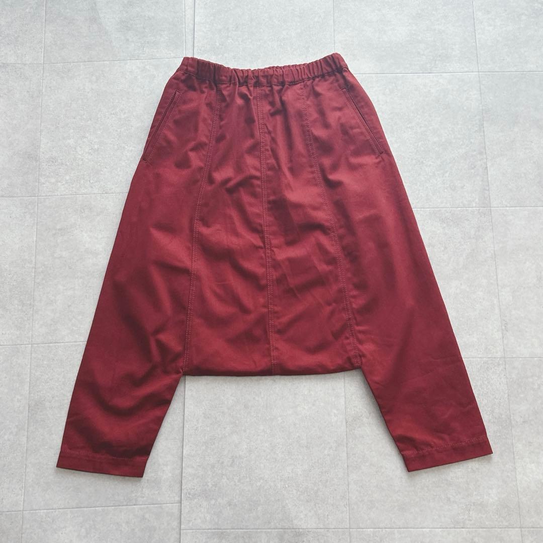 未使用級✨ コムデギャルソン コムデギャルソン サルエルパンツ ウエストゴム 赤