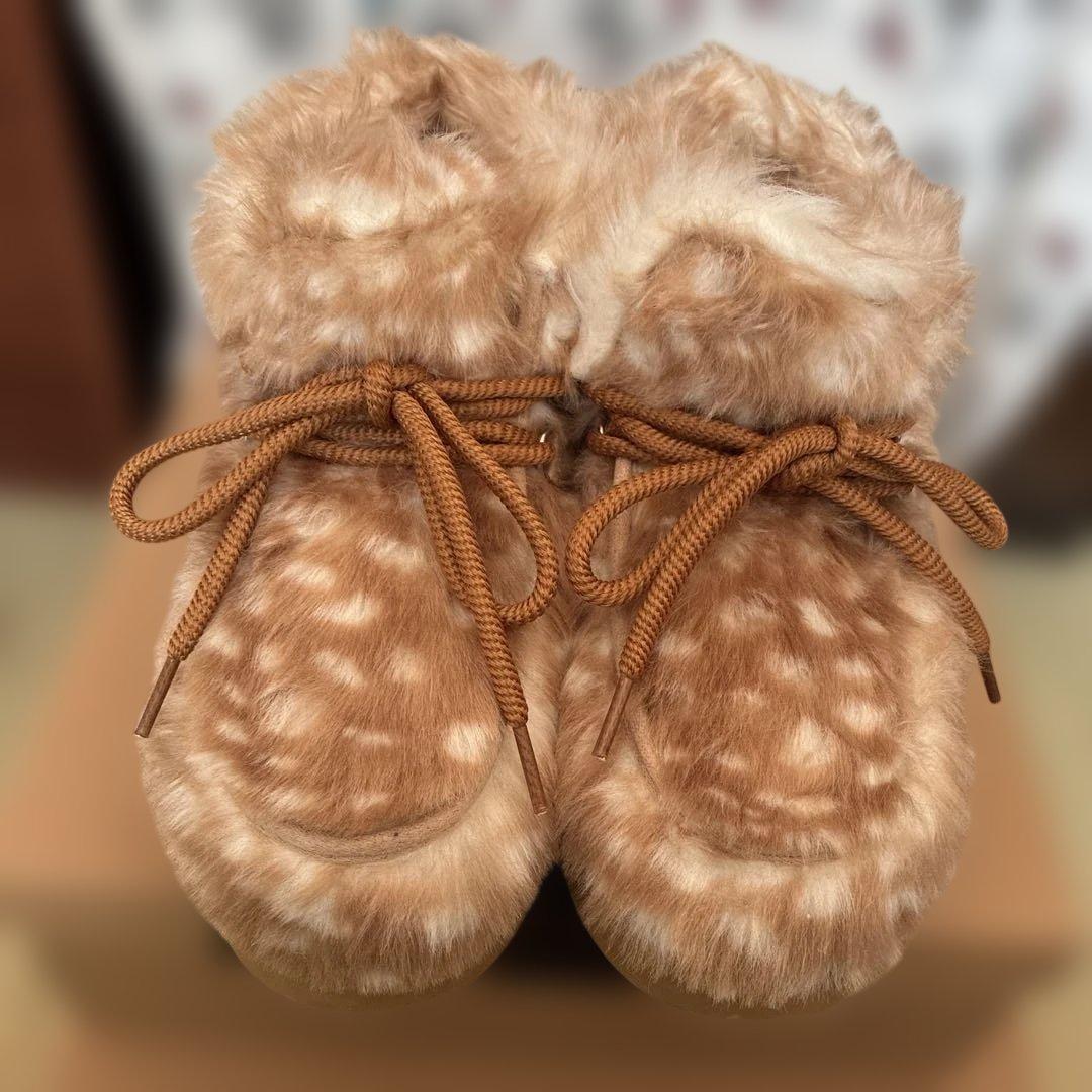 ニコアンド　ムートンモカブーツ　アニマルL