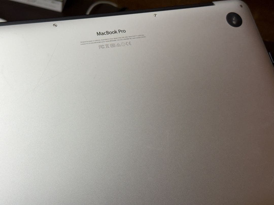 MacBook本体 Macbook Pro 13inch 128gb Early 2015