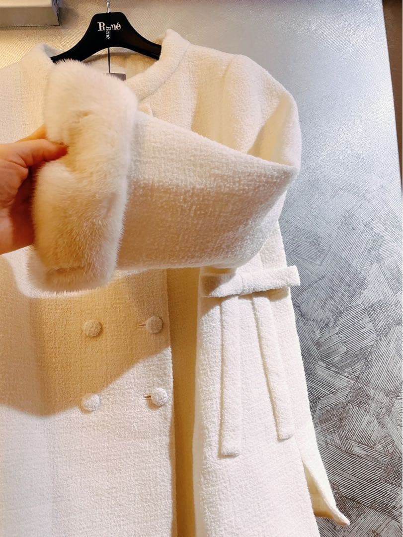 最終価格！ 新品未使用 Rene リボン ファーコート