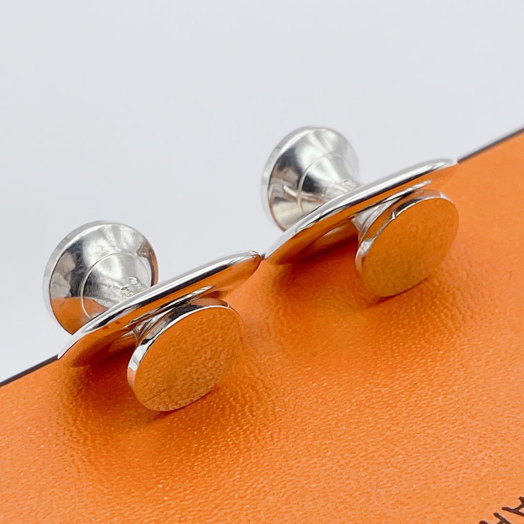 HERMES エルメス　カフリンクス　サークル　セリエ　スクエア　カットアウト