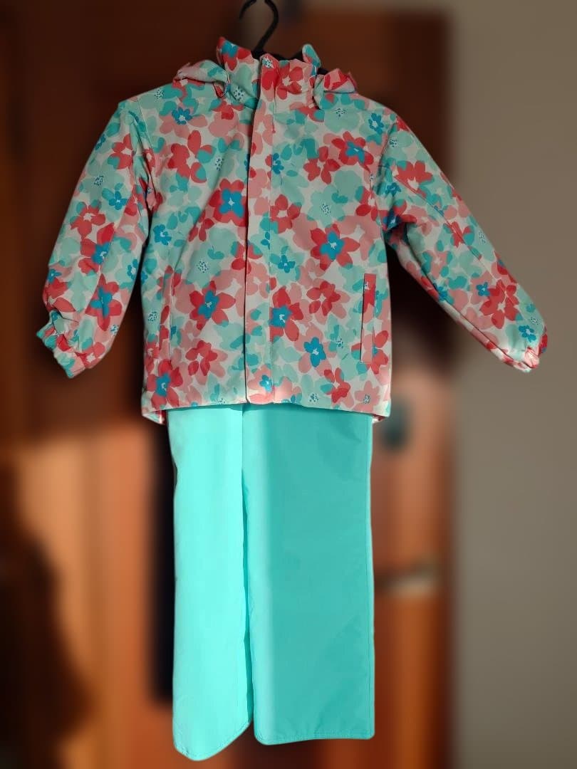 新品未使用　FABLICE スキーウェア 上下　120オレンジ/ライトグリーン