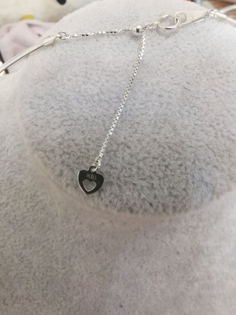 K18YG WGオメガネックレスリバーシブル