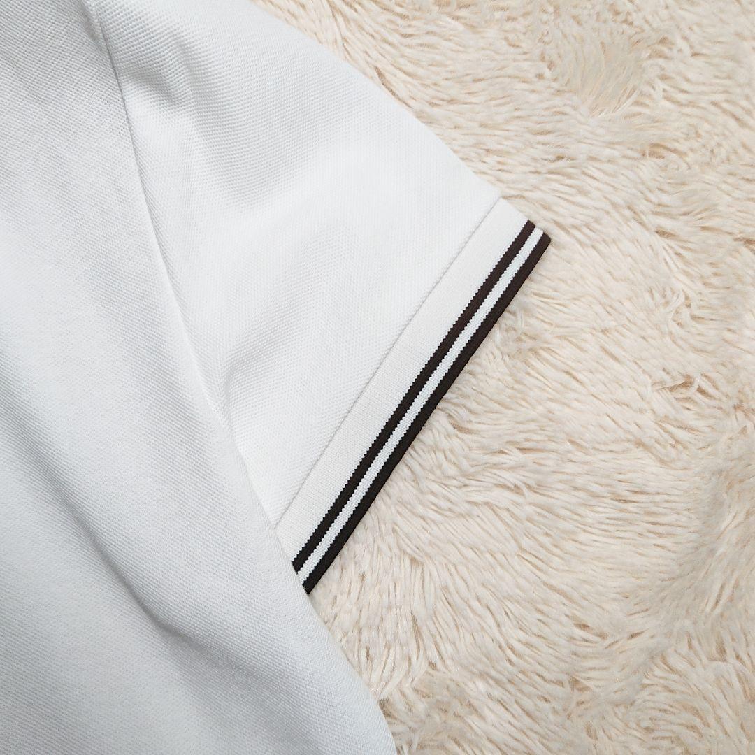 美品✨MONCLER ポロシャツ ホワイト ビッグロゴ ワッペン M