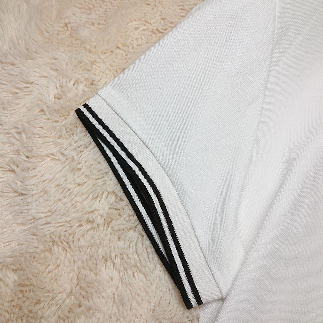 美品✨MONCLER ポロシャツ ホワイト ビッグロゴ ワッペン M