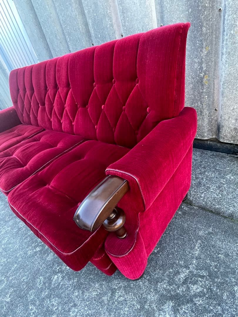 モリシゲ家具/MORISHIGE/オリーブ印/高級家具/3Pソファ/アームソファ