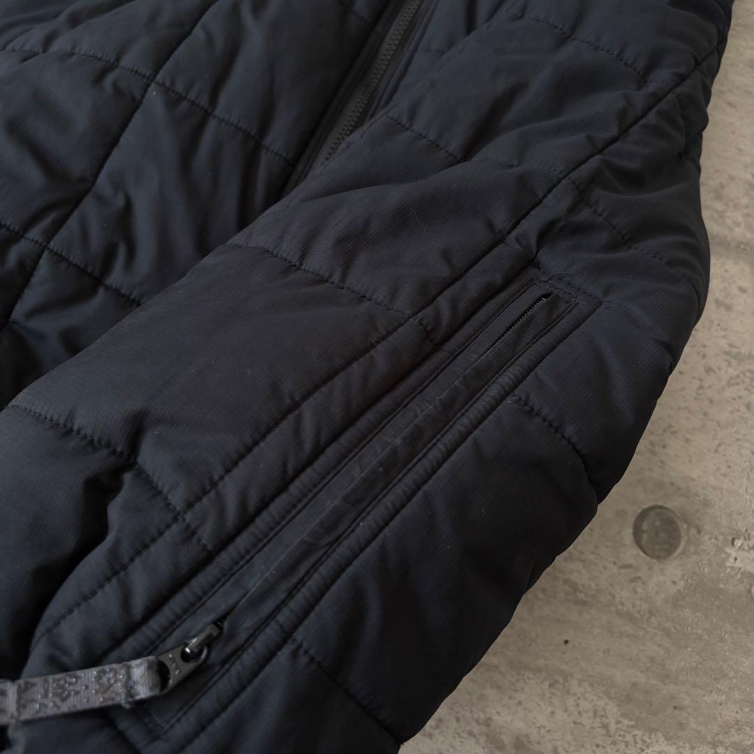 00s Columbia フーデッド パフジャケット ドローコード y2k 黒