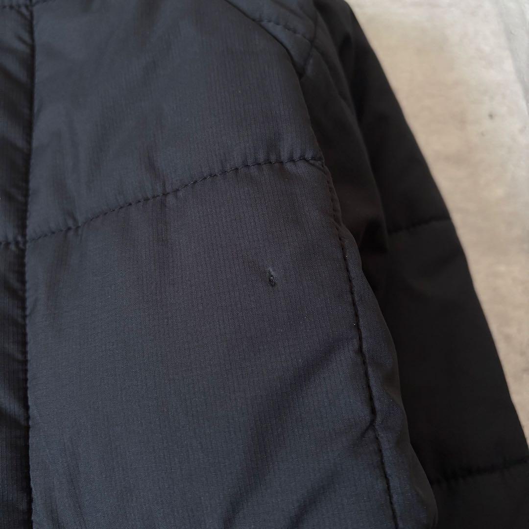 00s Columbia フーデッド パフジャケット ドローコード y2k 黒