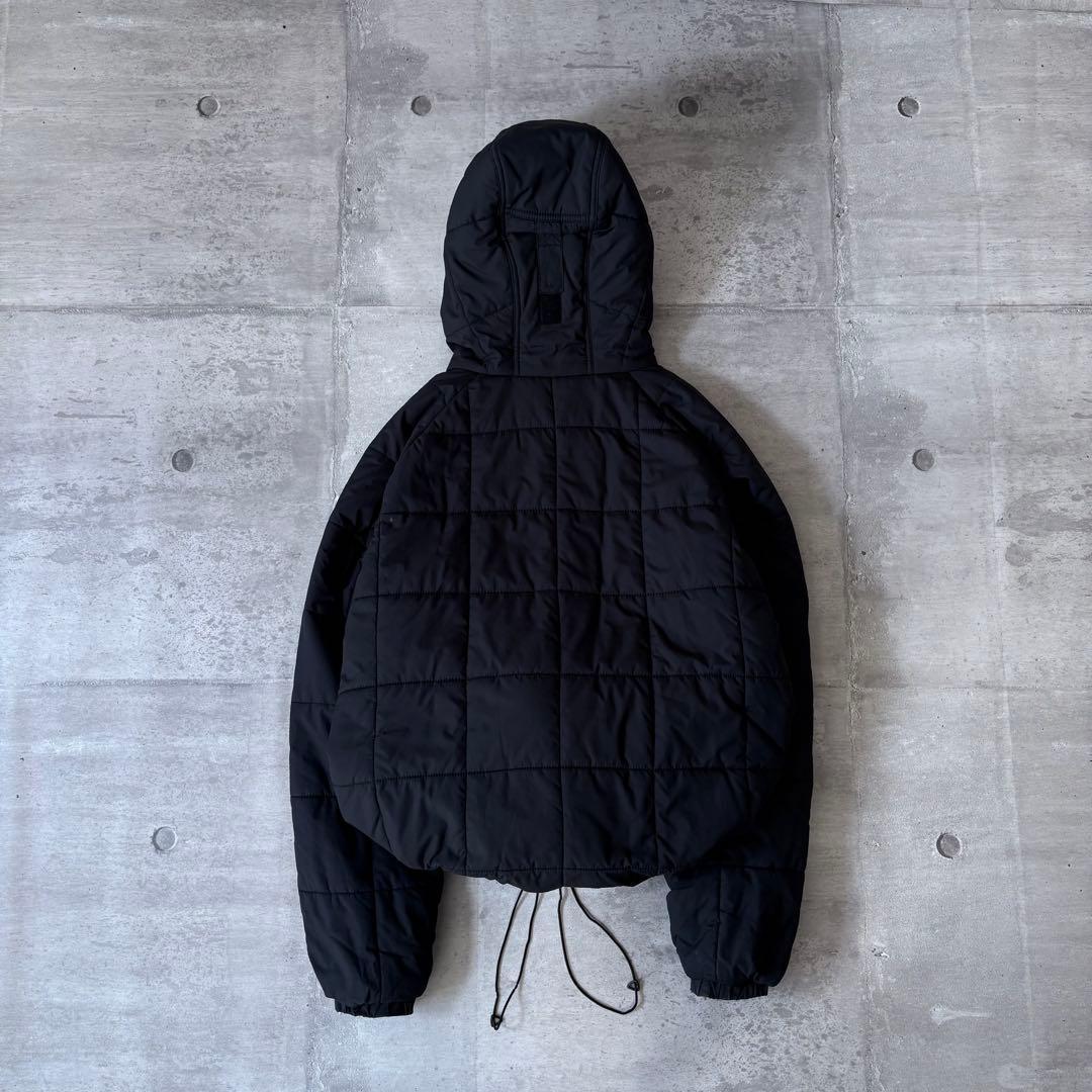 00s Columbia フーデッド パフジャケット ドローコード y2k 黒