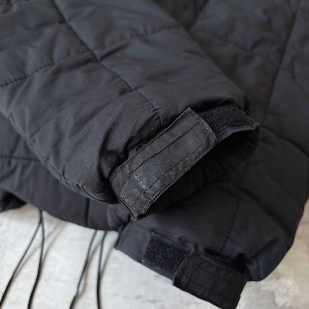 00s Columbia フーデッド パフジャケット ドローコード y2k 黒