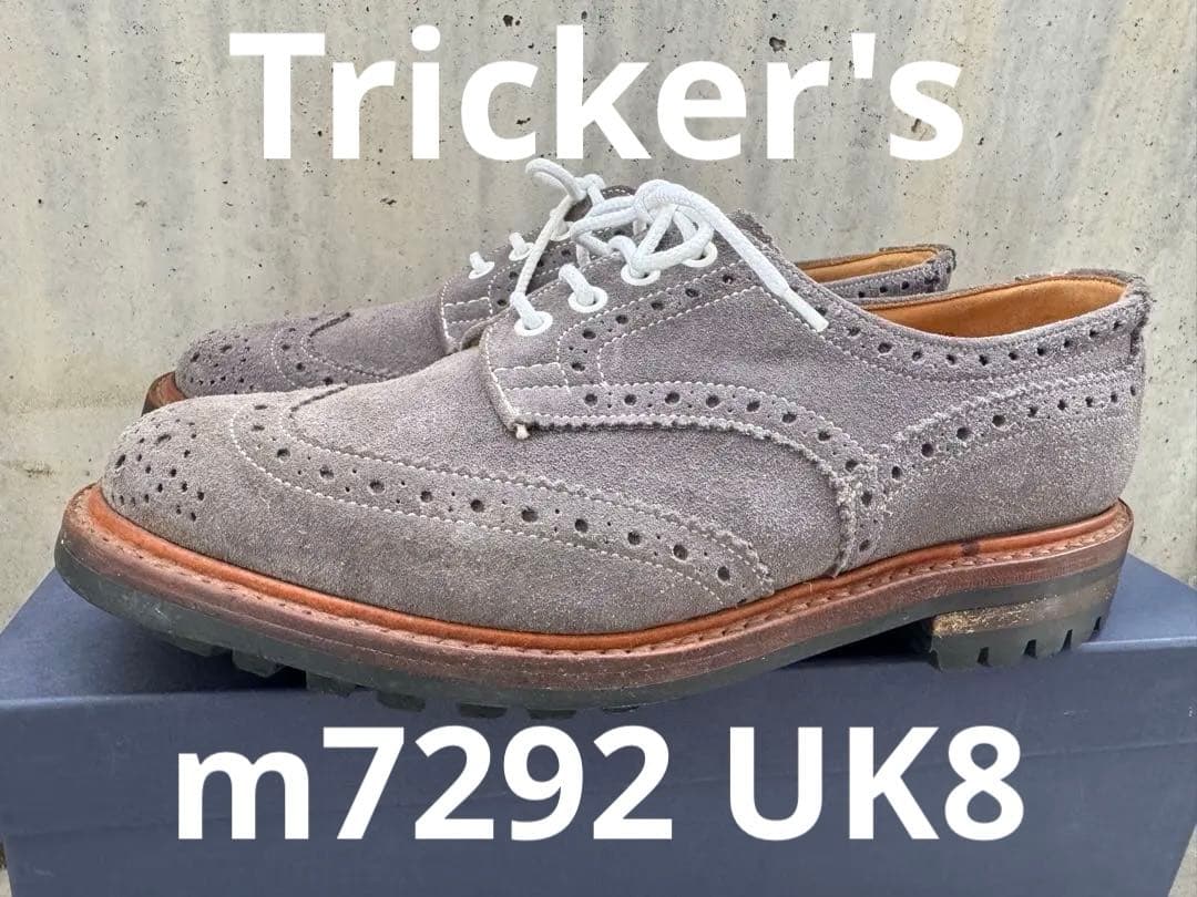 ★トリッカーズ M7292バートン8Tricker's Bourtonグレー27
