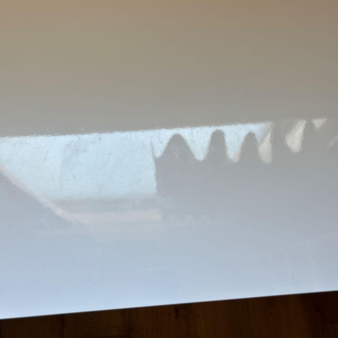 ホワイトシンプルデスク 引き出し付き