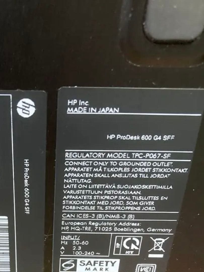 第8世代 Corei5 メモリ16G HPデスクトップPC