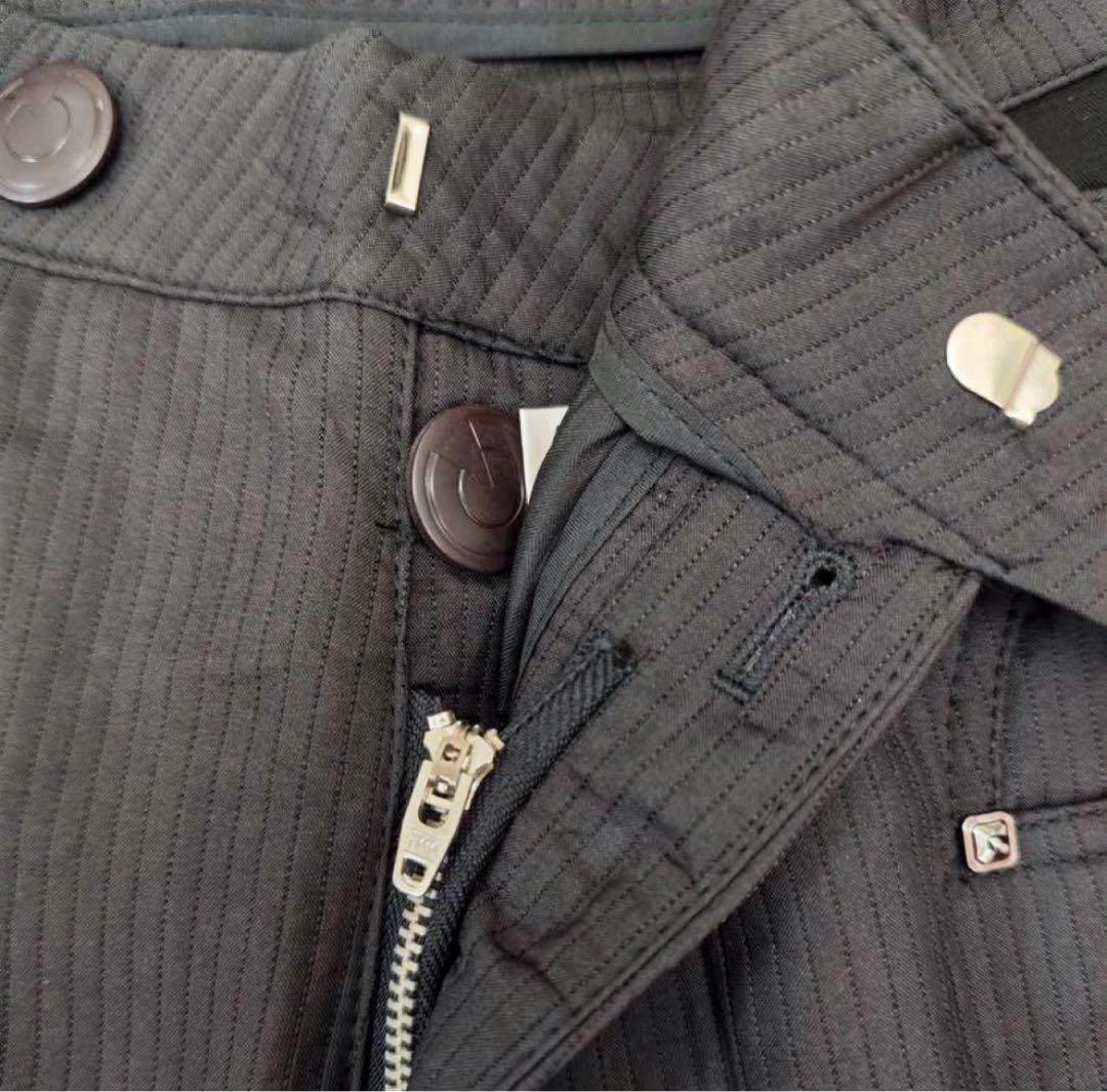 Kiko kostadinov ビジュー付き黒ワイドパンツ トラウザー 44