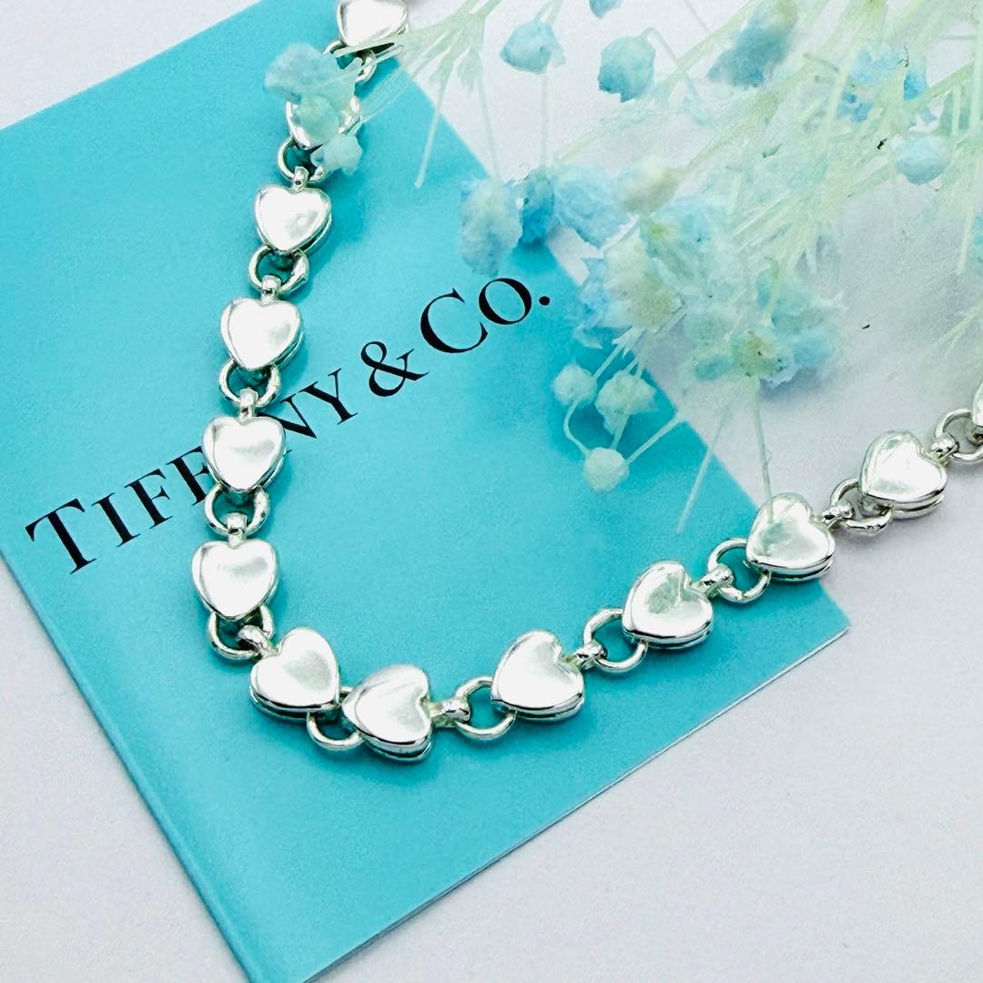 美品 オールドティファニー パフハート ネックレス シルバー925