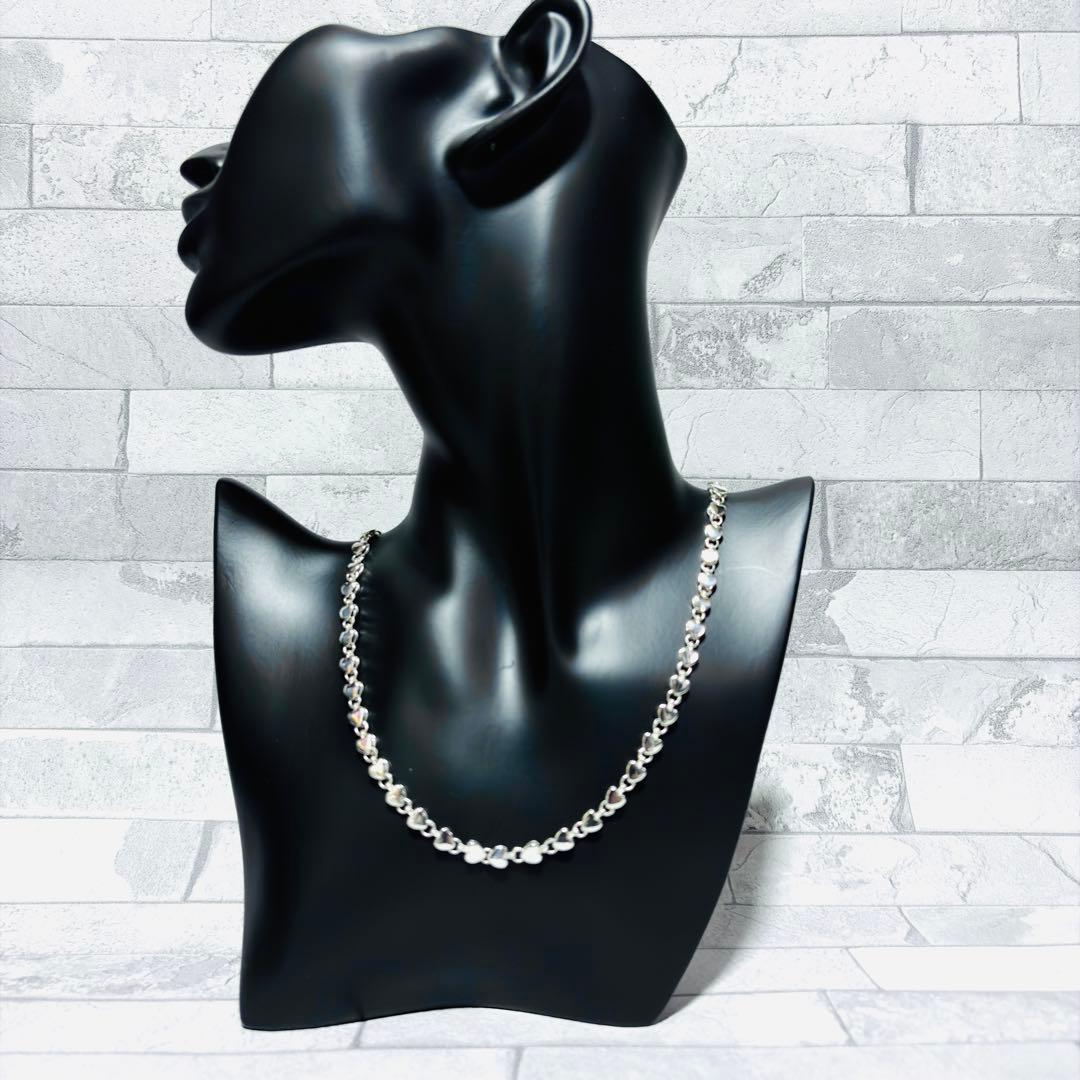 美品 オールドティファニー パフハート ネックレス シルバー925