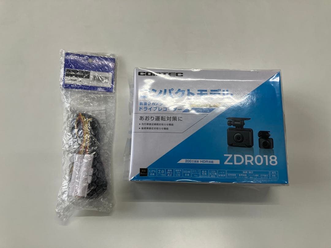 コムテック ドライブレコーダー ZDR018 ➕配線HDROP14